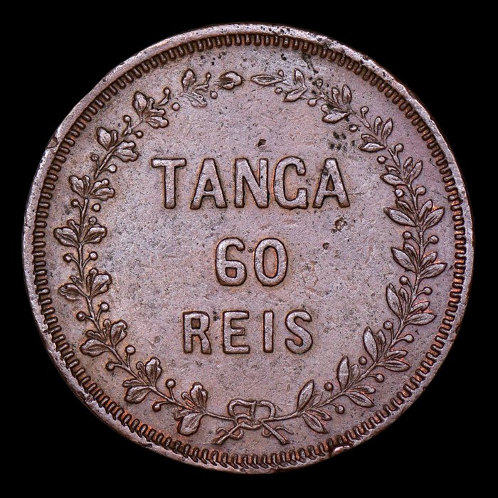 Portugisisk Indien D Luís I (1861-1889) 1 Tanga (60 Reis) 1871 -  Bombaim - Escassa