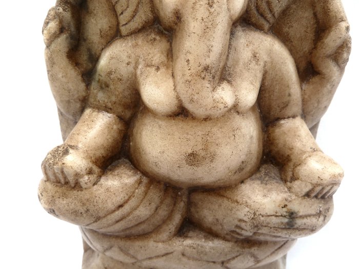 Statue (1) - Marmor - Ganesha - Indien - Første halvdel af det 20. århundrede