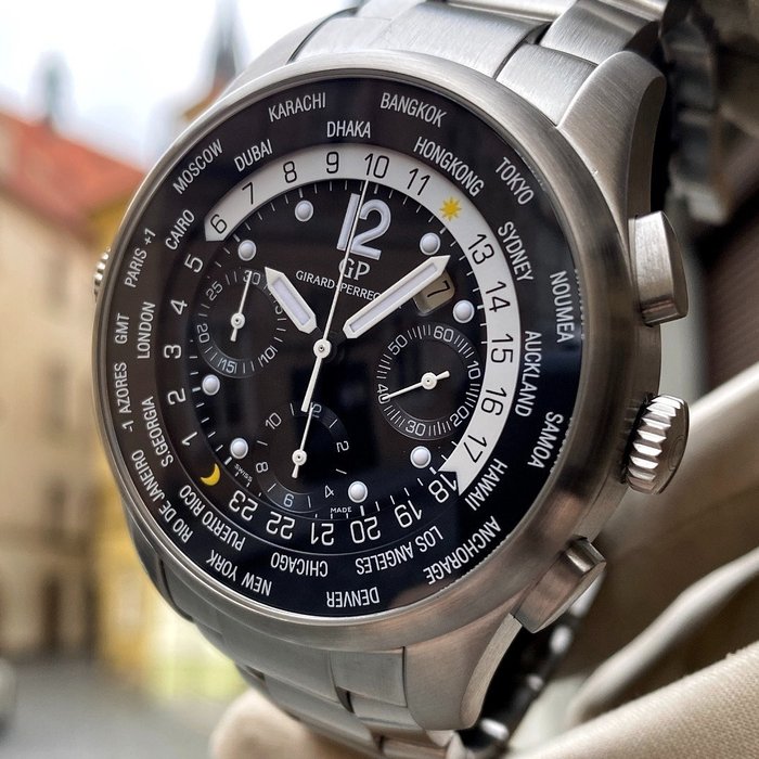 Girard-Perregaux - Worldtimer GMT - 49805-11-650-11A - Mænd - 2013