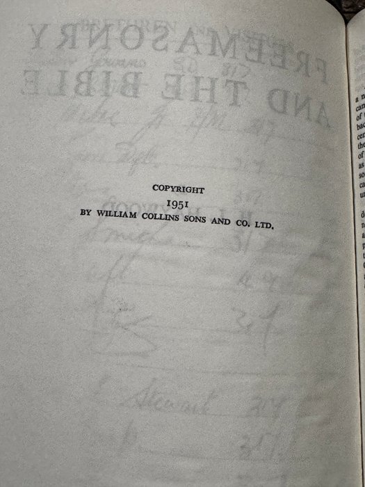 H.L. Haywood - Masonic Bible/ Masonic Edition -1951/Blue Gilded Pages/ Zipper Cover - 1951