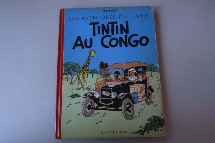 Tintin T2 - Tintin au Congo (B4) - C - 1 Album - Genoptryk - 1950