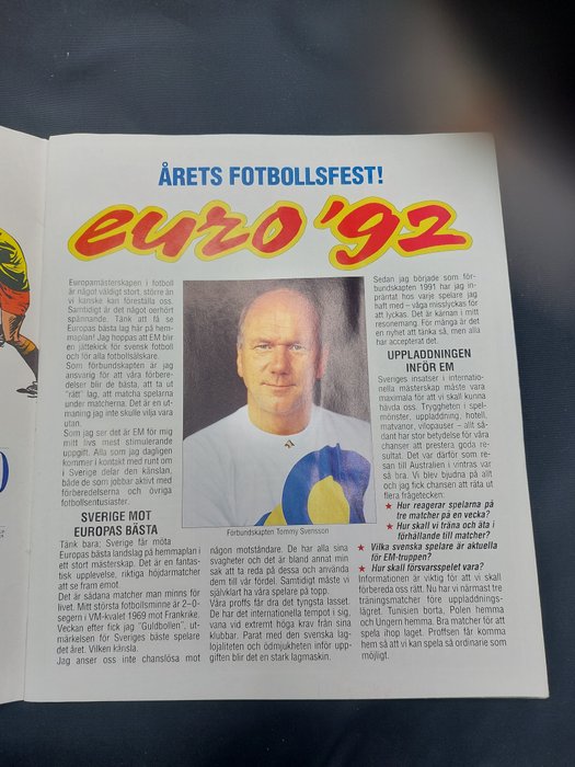 Panini - Euro 92 Sweden - Swedish Edition - 1 Empty Album