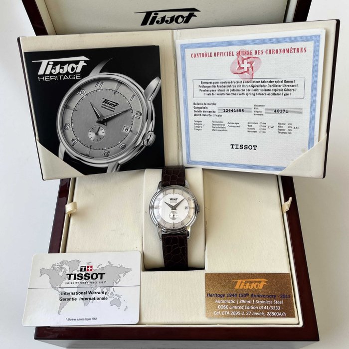 Tissot - Heritage 1944 COSC 27 Jewels - Limited Edition 0141/3333 - Mænd - 2011