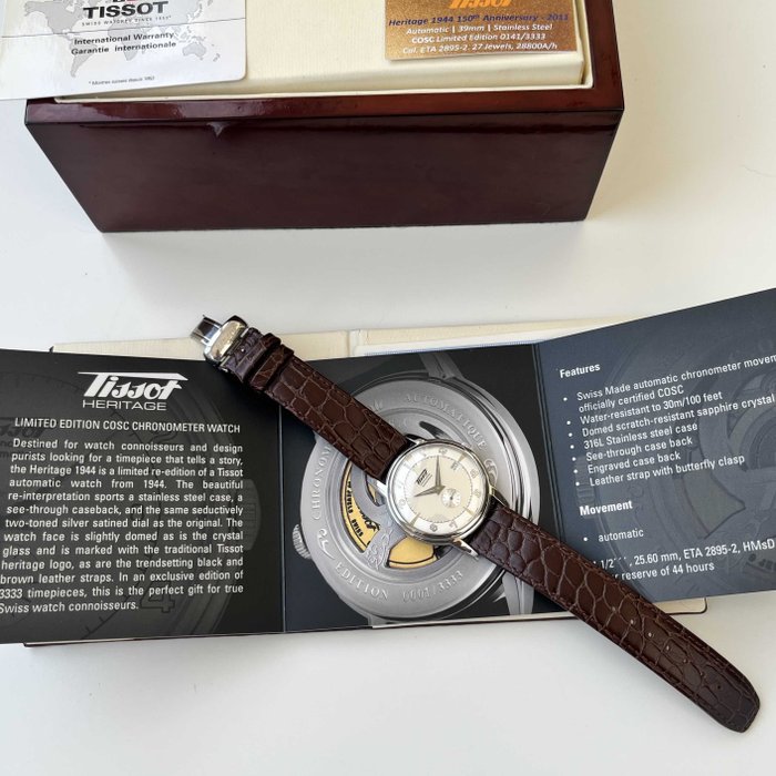 Tissot - Heritage 1944 COSC 27 Jewels - Limited Edition 0141/3333 - Mænd - 2011