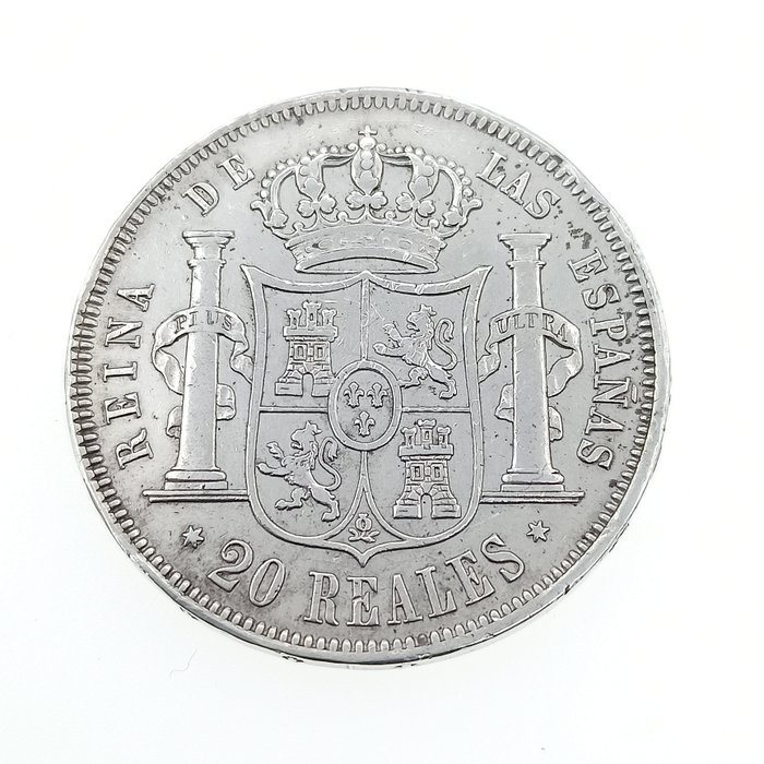 Spanien Isabel II (1833-1868) 20 Reales 1855 Madrid