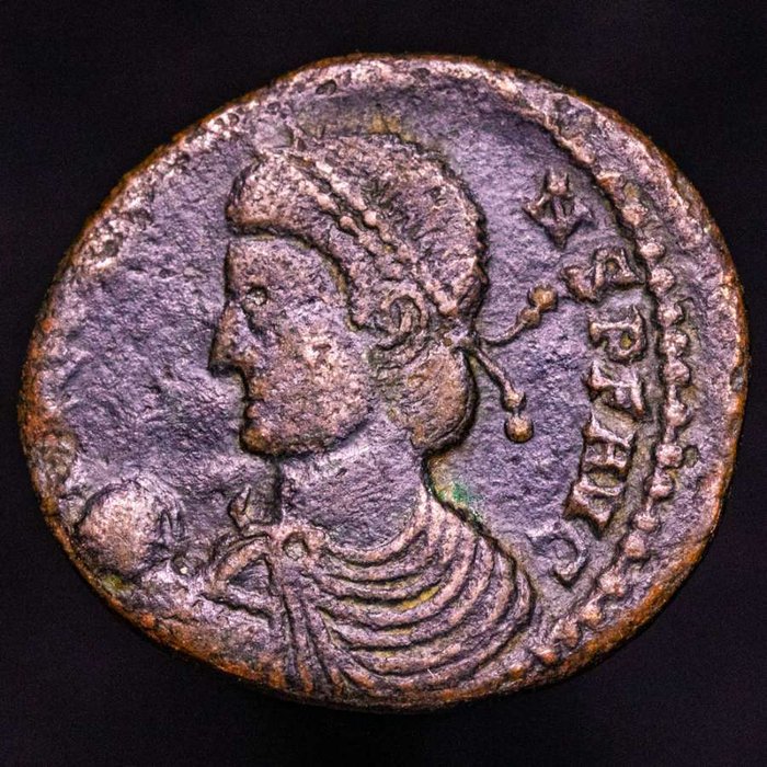 Romarriket. Constans (AD 337-350). Maiorina Arles mint, 348-350 A.D. FEL TEMP REPARATIO  (Ingen mindstepris)