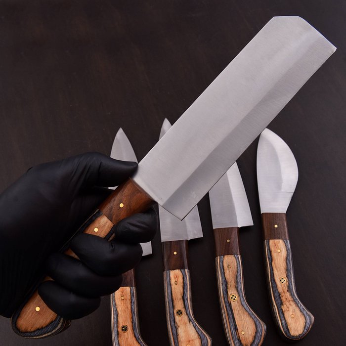 Køkkenkniv - Chef's knife - Stål af høj kvalitet, Pakka Wood - Japan