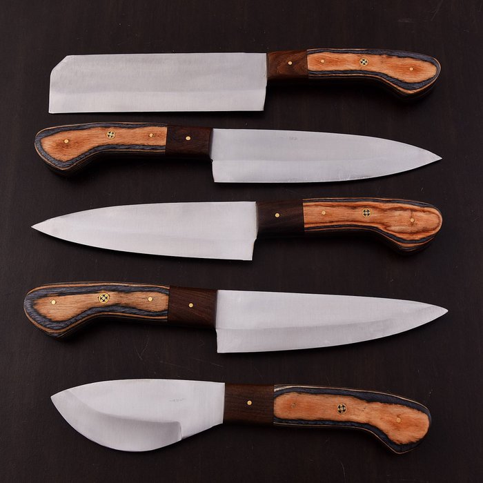 Køkkenkniv - Chef's knife - Stål af høj kvalitet, Pakka Wood - Japan