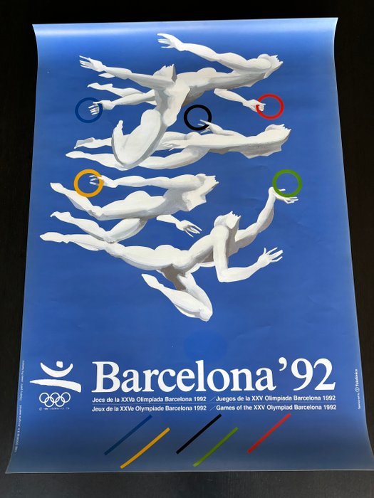 Pla Narbona - Affiche originale Jeux olympiques Barcelone 1992 - 1990‹erne