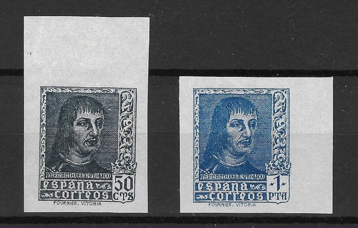 Spanien 1938 - Ferdinand den katolske - Edifil NE58s/NE59s **