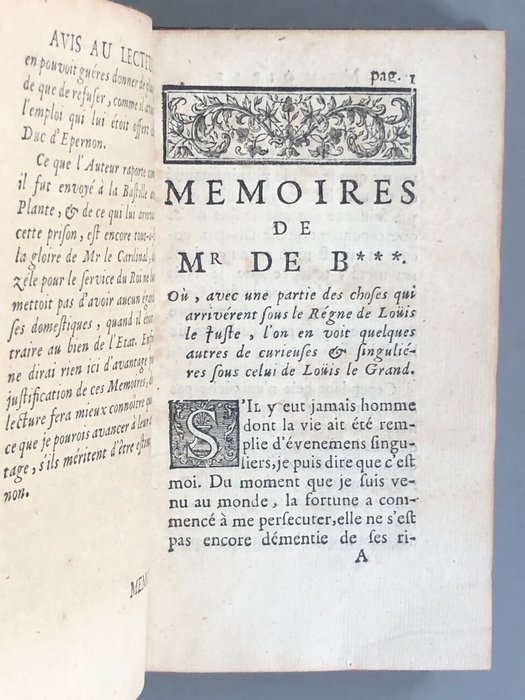 Gatien de Courtilz de Sandras - Mémoires de Mr de B** [Bouy], secrétaire de Mr L.C.D.R. [Le Cardinal de Richelieu] - 1711