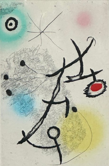 Joan Miro (1893-1983) - Ponts Suspendus / Bridges in Suspense