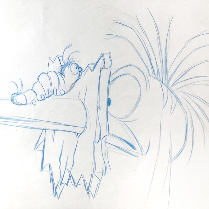 Original Walt Disney of 1981 - The Fox and the Hound Original animationstegning - Boomer and Squaks