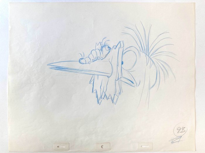 Original Walt Disney of 1981 - The Fox and the Hound Original animationstegning - Boomer and Squaks