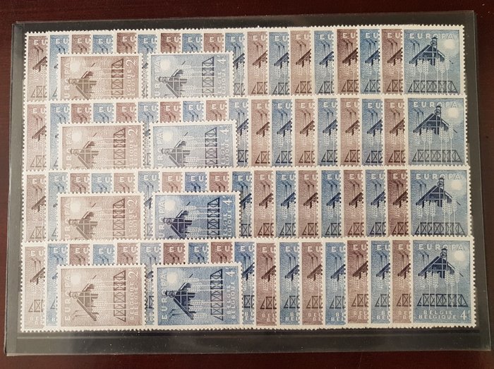 Belgien 1957 - 1025/1026 EUROPE 400 serie MNH