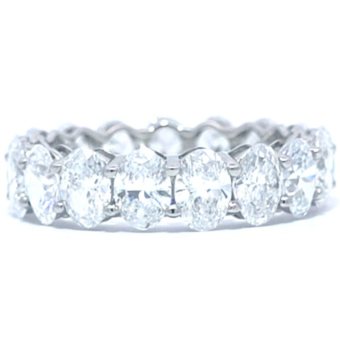 Ring Platin -  554ct tw Diamant (Laboratoriedyrket) - Bryllups band