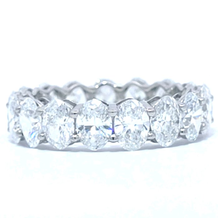 Ring Platin -  554ct tw Diamant (Laboratoriedyrket) - Bryllups band