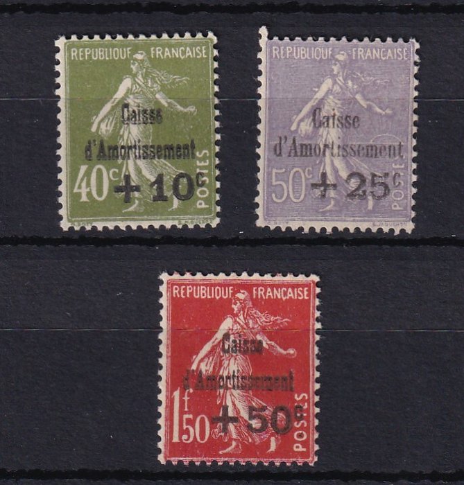 Frankrig 1931 - komplet serie - Yvert n°275/277