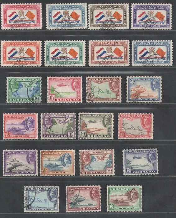 Curaçao 1941/1942 - Valg af luftpost - NVPH LP18/LP25 LP26/LP40