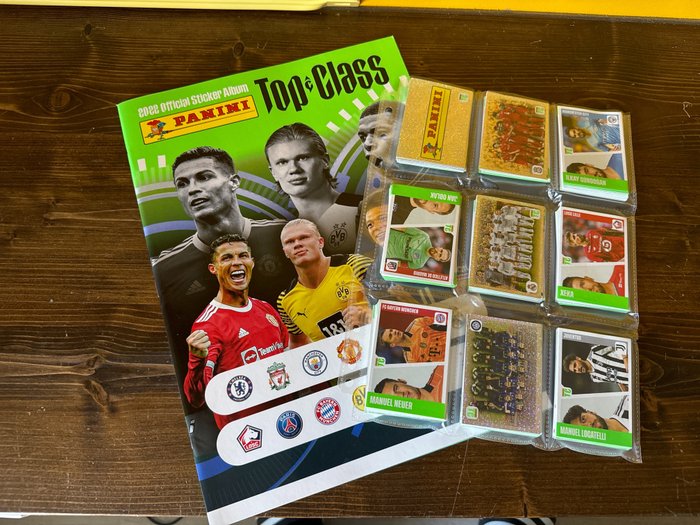 Panini - Top Class 2021/22 - Erling Haaland Kylian Mbappé Cristiano Ronaldo - 1 Empty album + complete loose sticker set