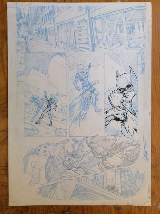 Atilio Rojo - 1 Original page - Batgirl - 2013