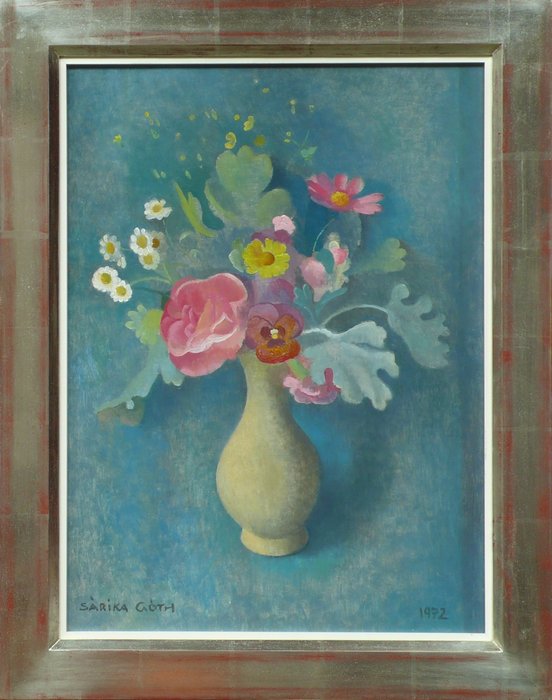 Sárika Góth, (1900 -1962) - Bloemen in vaas