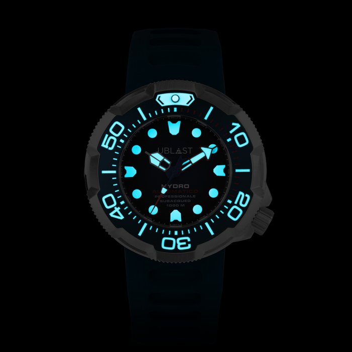 Ublast - " NO RESERVE PRICE " Hydro Professional Diver - REF.UBHDR46BU - Ingen mindstepris - Automatic - Mænd - Ny