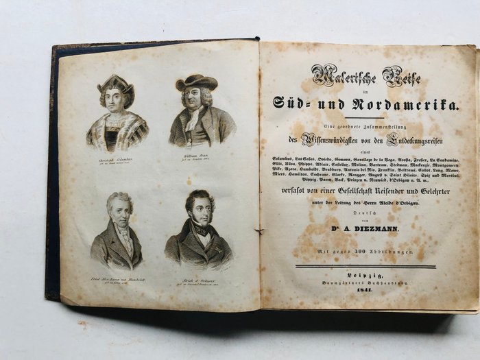 Dr. A. Diezmann - Malerische Reise in Süd- und Nordamerika. - 1841