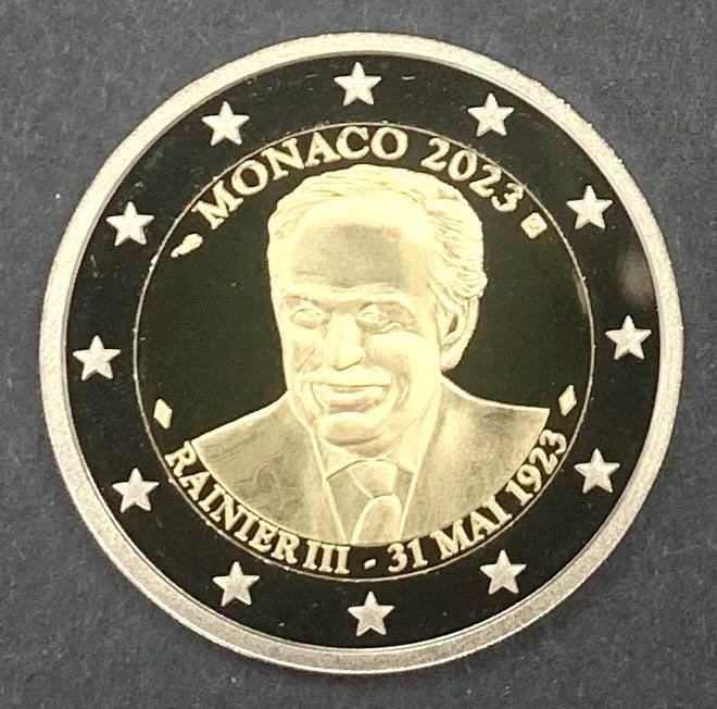 Monaco. 2 Euro 2023 "Rainier III" Proof  (Ingen mindstepris)