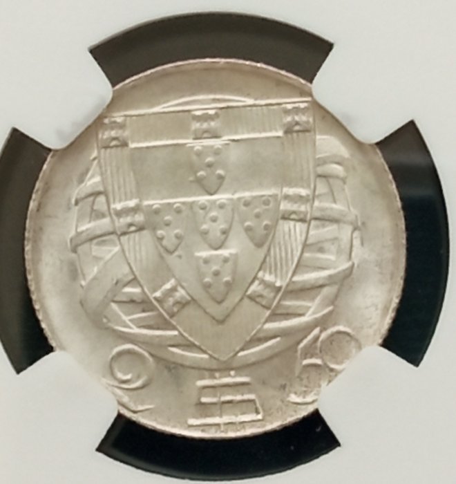 Portugal. Republic. 5 Escudos 1933 MS66  (Ingen mindstepris)