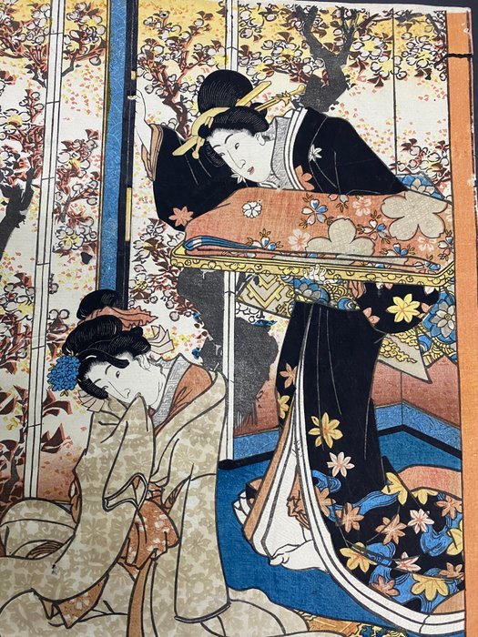 spring morning はるのあした - 1847-52 - Utagawa Kunisada (1785-1865) - Japan -  Edo-perioden (1600-1868)