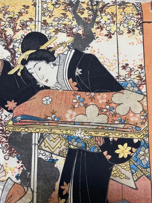 spring morning はるのあした - 1847-52 - Utagawa Kunisada (1785-1865) - Japan -  Edo-perioden (1600-1868)