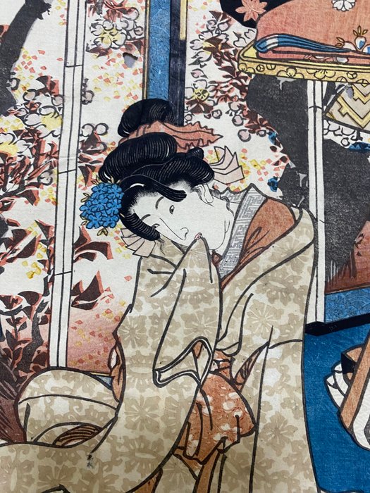 spring morning はるのあした - 1847-52 - Utagawa Kunisada (1785-1865) - Japan -  Edo-perioden (1600-1868)