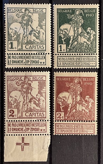 Belgien 1911/1911 - Caritas - Udgaver / Komplet sæt MNH - OBP 84/107 - ZONDER RESERVEPRIJS