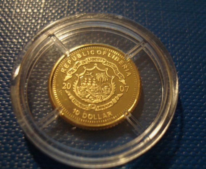 Liberia. 2007 Stadion Bern' 1/25 oz  (Ingen mindstepris)