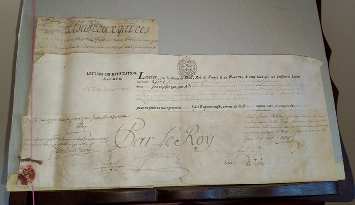 Dokument - Jean Delosse Notaire - Lettres de Ratification Samur - 1789