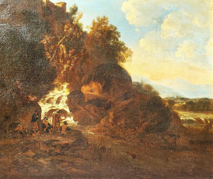 Alessio De Marchis (1684-1752), Ambito di - Paesaggio con ruscello