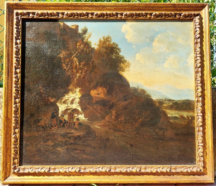 Alessio De Marchis (1684-1752), Ambito di - Paesaggio con ruscello