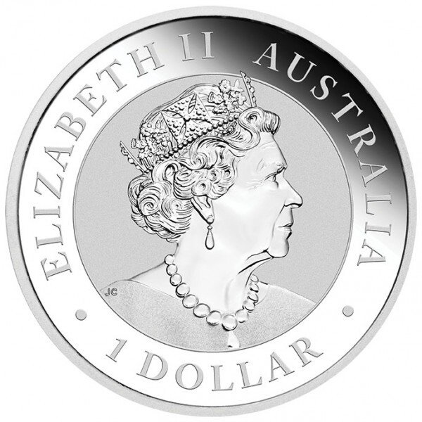 Australien. 10 x 1 oz 2021 $1 AUD Australian Silver Wombat Coin BU (In Capsule)