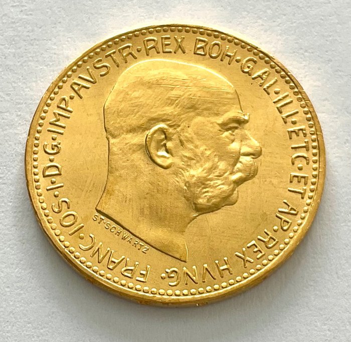 Østrig. Franz Joseph 1. af Østrig-Ungarn. 20 Corona 1915 -  Restrike