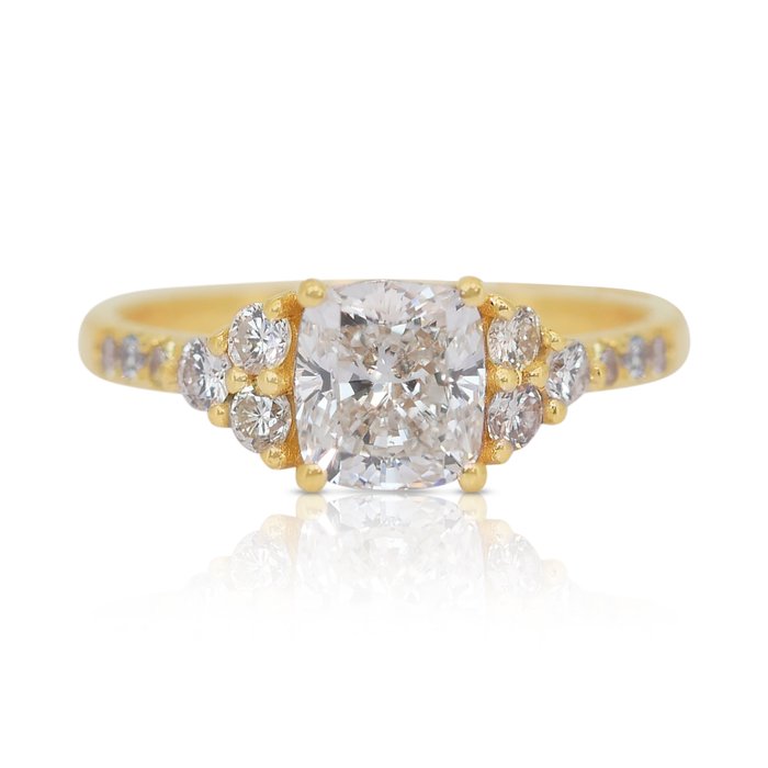 Ring - 18 kraat Hvidguld -  1.82ct. tw. Diamant (Natur) - Diamant - Ideelt snit