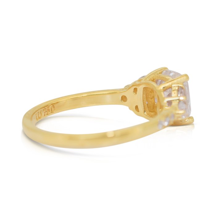 Ring - 18 kraat Hvidguld -  1.82ct. tw. Diamant (Natur) - Diamant - Ideelt snit