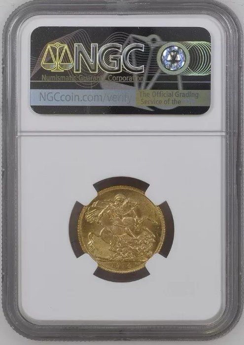 Canada. Georg 5. af Storbritannien (1910-1936). Sovereign 1914-C NGC Graded MS63, ex. Norweb Collection