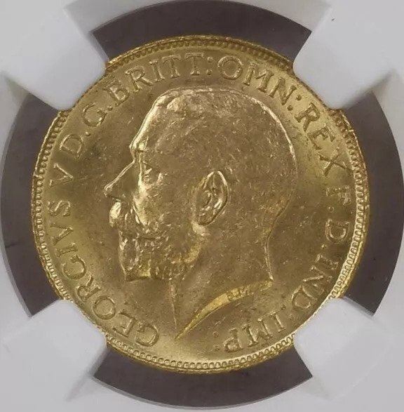 Canada. Georg 5. af Storbritannien (1910-1936). Sovereign 1914-C NGC Graded MS63, ex. Norweb Collection