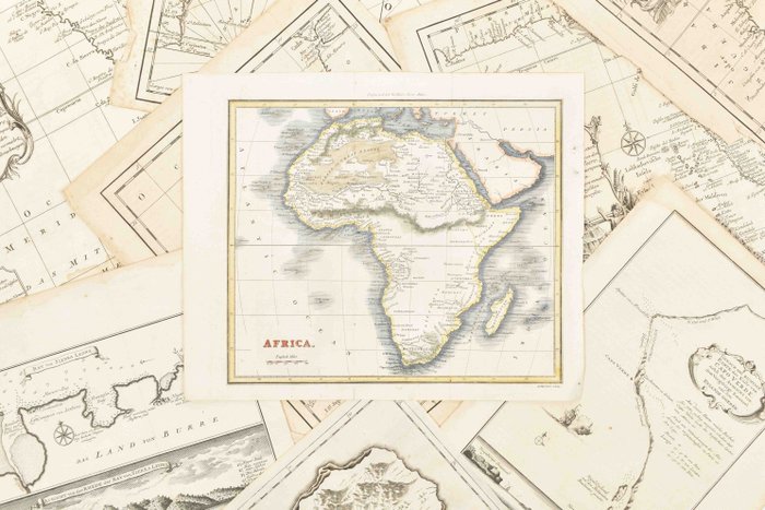 Afrika - Afrika; J.-N. Bellin - Seven maps from L'Histoire Générale des Voyages - 1721-1750