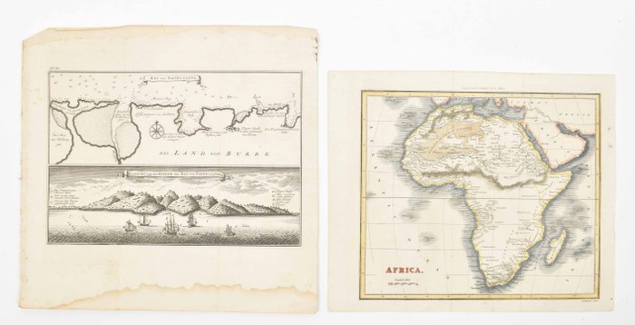 Afrika - Afrika; J.-N. Bellin - Seven maps from L'Histoire Générale des Voyages - 1721-1750