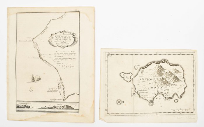 Afrika - Afrika; J.-N. Bellin - Seven maps from L'Histoire Générale des Voyages - 1721-1750