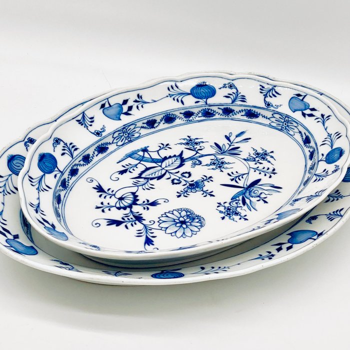 Meissen - Middagssæt (46) - Blaues Zwiebelmuster - Porcelæn