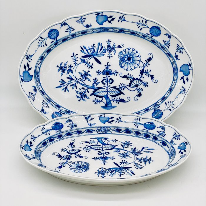 Meissen - Middagssæt (46) - Blaues Zwiebelmuster - Porcelæn