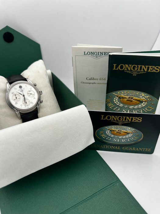 Longines - Full Set Automatic Pilot Chronograph - L4.661.4 - Mænd - 1990-1999